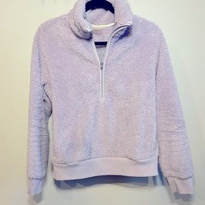 FUZZY LAVENDER PULLOVER SWEATER